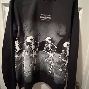 Disney's "The Skeleton Dance" Unisex Fleece Sweatshirt in Size Medium